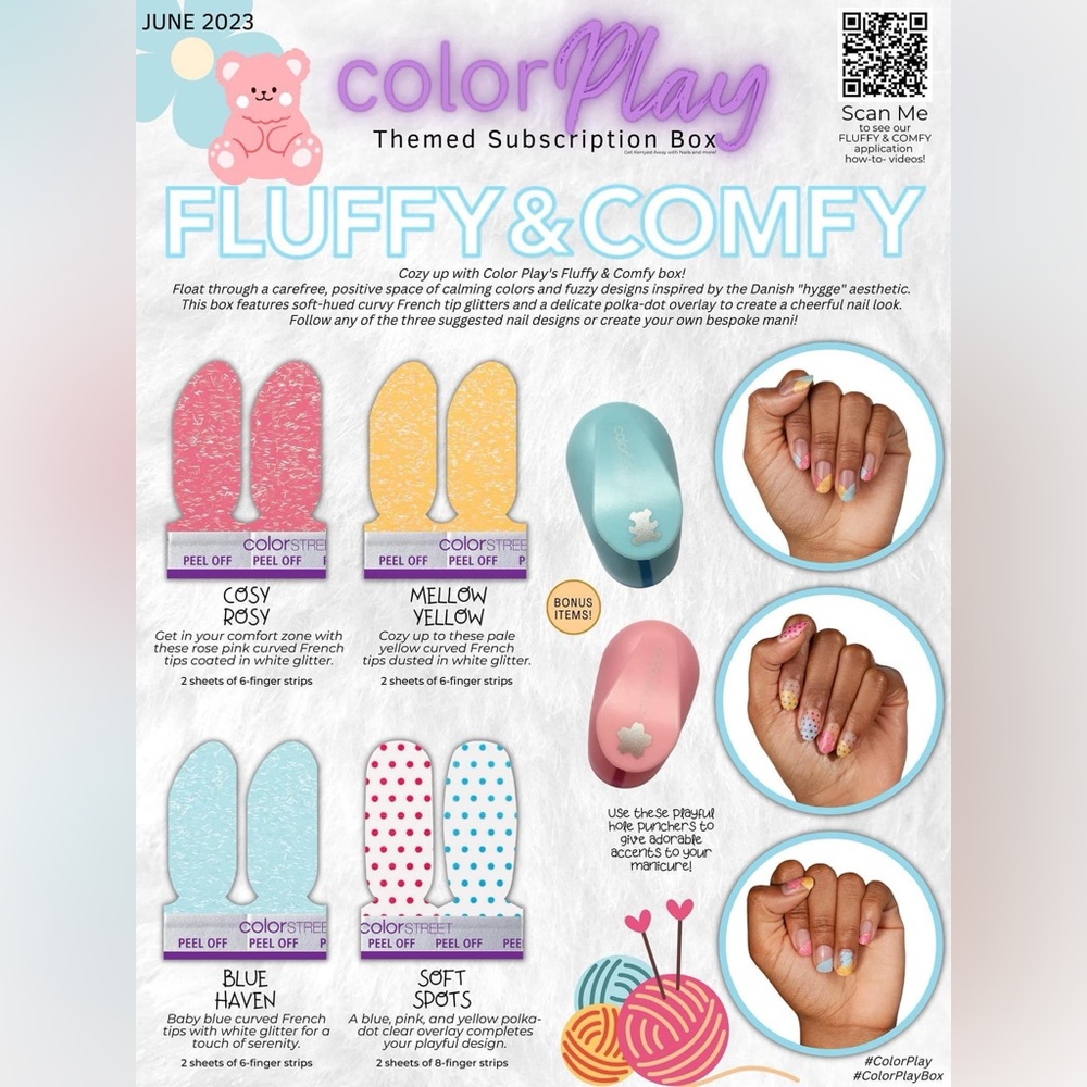Color Street June Subscription Box Comfy & Fluffy